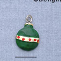 7416 - Ornament - Green  - Resin Charm