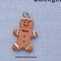 7423 tlf - Gingerbread - Boy  - Resin Charm