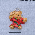 7425 - Angel Bear - Red  - Resin Charm