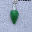 7434 - Light - Silver Green  - Resin Charm