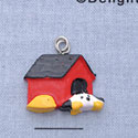 7454 - Doghouse - Dog  - Resin Charm