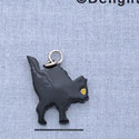 7470* - Cat - Black Resin Charm (Left or Right)