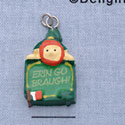 7485 - Leprechaun - Erin Go Braugh  - Resin Charm