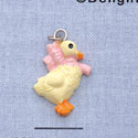 7500 - Duck - Pink Bow  - Resin Charm