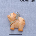 7536 tlf - Pig - Kerchief  - Resin Charm