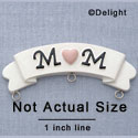 7547 - Banner - Mom Pink  - Resin Charm Holder