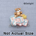 7560 - Baby Collage - Multi  - Resin Charm Holder