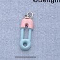 7572 - Diaper Pin - Multi  - Resin Charm