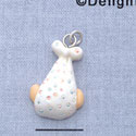 7573 - Baby In Blanket - Multi  - Resin Charm