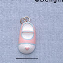 7574 - Baby Shoe - Multi  - Resin Charm
