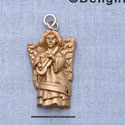 7615 - Angel - Guitar Gold  - Resin Charm