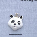 7620 - Panda - Face  - Resin Charm