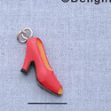 7642* - Shoe - Pump Pink - Resin Charm