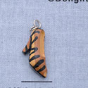 7646 - Shoe - Pump Tiger Print  - Resin Charm