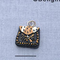 7651 - Purse - Cheetah Print  - Resin Charm