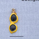 7660 - Sunglasses - Bright Yellow  - Resin Charm