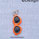 7661 - Sunglasses - Bright Orange  - Resin Charm