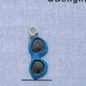 7664 - Sunglasses - Bright Blue  - Resin Charm