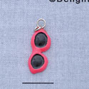 7665 - Sunglasses - Bright Pink  - Resin Charm