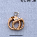 7667 - Wedding Rings - Resin Charm