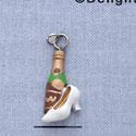 7698 - Champagne Bottle - Shoe  - Resin Charm