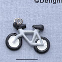 7707 - Bicycle - Silver  - Resin Charm