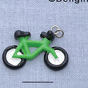 7710 - Bicycle - Bright Green  - Resin Charm