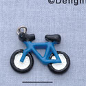 7712 - Bicycle - Bright Blue  - Resin Charm