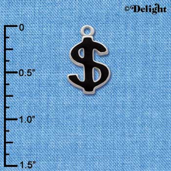 C1014 - Dollar Sign - - Silver Charm