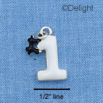 C1082 - #1 - White - Silver Charm