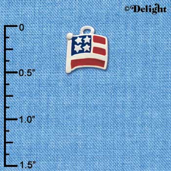 C1190 - Flag - Usa - Silver Charm Mini