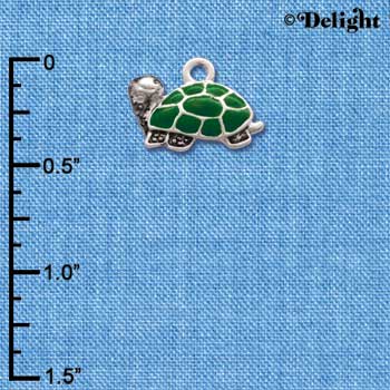C1255* - Turtle - Side - Silver Charm (Left or Right)