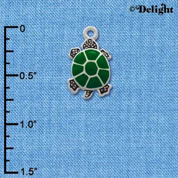 C1256* - Turtle - Top - Silver Charm