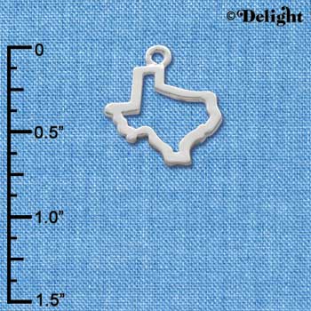 C1259 - Texas - Outline - Silver Charm