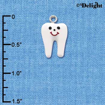 C1420 - Tooth - - Silver Charm