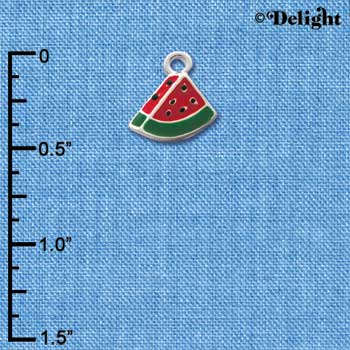 C1477 - Watermelon - Piece - Silver Charm Mini