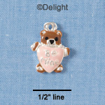 C1532 - Bear - Brown Heart Pink 