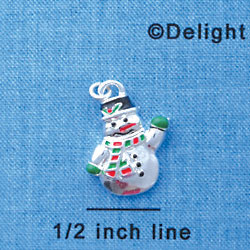 C1617*-SILVER - Silver Snowman - Silver Charm
