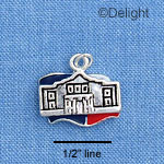 C1637 - Alamo - Texas Flag - Silver Charm