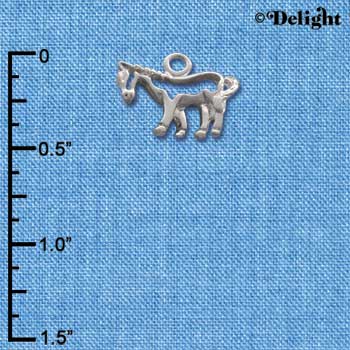 C1638* - Horse - Outline - Silver Charm (Left or Right)