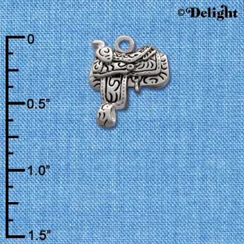 C1640 - Saddle - - Silver Charm (Left or Right)