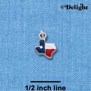 C1645 - Texas - Lone Star - Silver Charm Mini