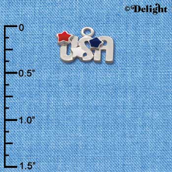 C1655 - Usa - Red, White, and Blue Stars - Silver Charm