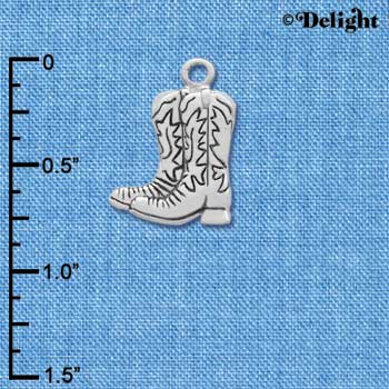 C1721* - Boot - Pair - Silver Charm