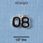 C1827 - Year - '08 Black - Silver Charm