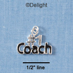 C1851 - #1 Coach - Black - Silver Charm