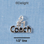 C1851 - #1 Coach - Black - Silver Charm