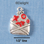 C1904 - Envelope - Xoxo - Silver Charm