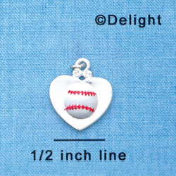 C1911 - Baseball - Heart - Silver Charm