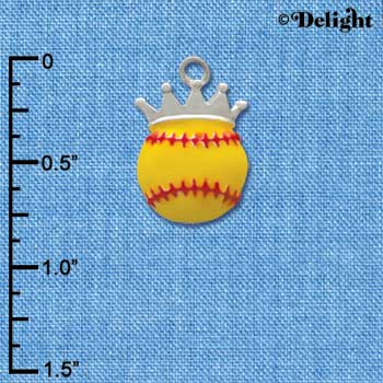 C2015 - Softball optic yellow - Crown - Silver Charm